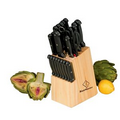 24 Piece Cutlery/ Steak Knife Set with Wooden Storage Block